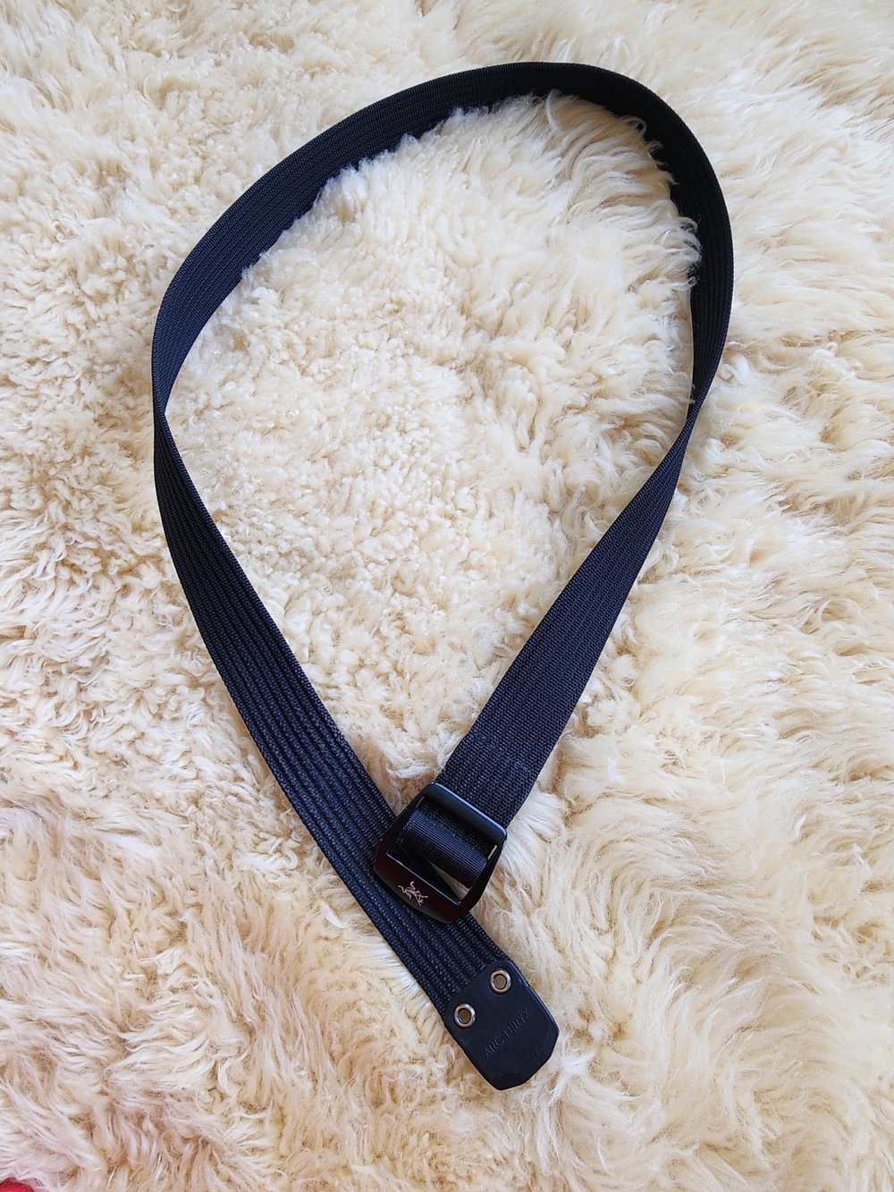 Arc'teryx Black Webbing Belt with Metal Buckle